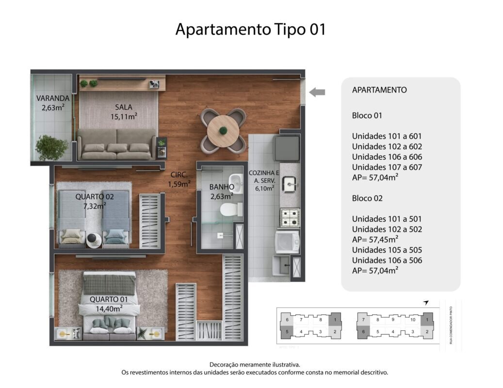 Apartamento Tipo 01